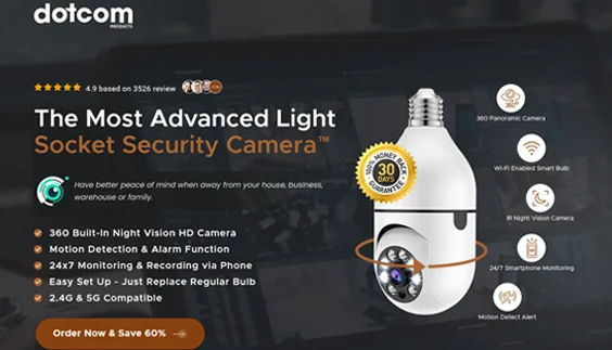 Light Socket Security Camera